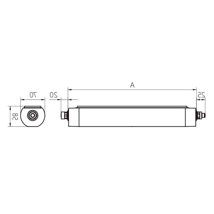 功率20W、尺寸A=790 mm x 70 mm、MQAL-30-LDN、A70321